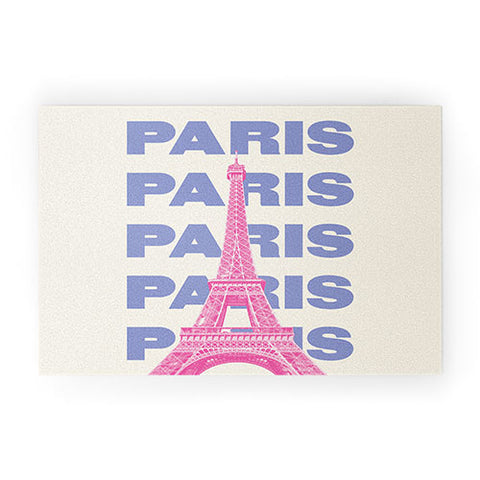 April Lane Art Paris Eiffel Tower I Welcome Mat