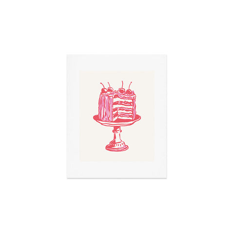 April Lane Art Pink Cake Art Print