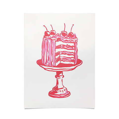 April Lane Art Pink Cake Poster