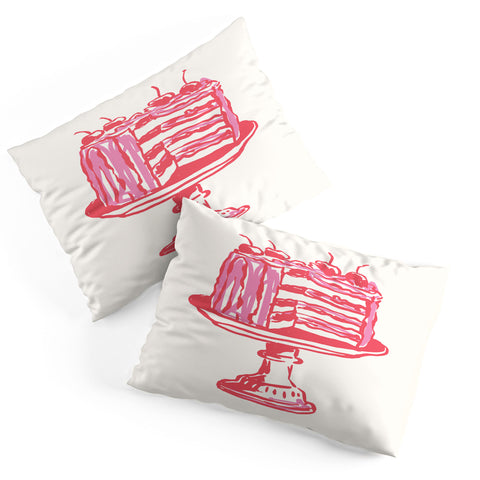 April Lane Art Pink Cake Pillow Shams