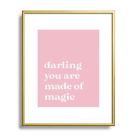 April Lane Art Pink Magic Metal Framed Art Print