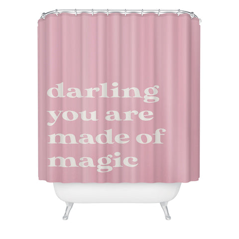 April Lane Art Pink Magic Shower Curtain