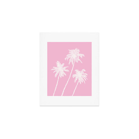 April Lane Art Pink Palm Trees Art Print