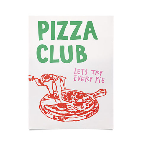 April Lane Art Pizza Club Poster