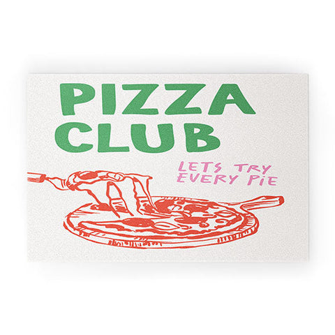 April Lane Art Pizza Club Welcome Mat