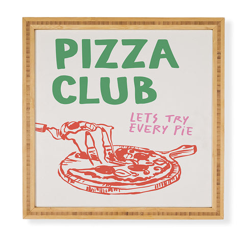 April Lane Art Pizza Club Framed Wall Art