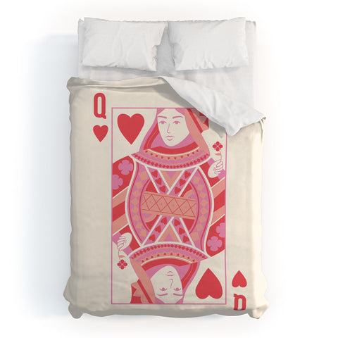 April Lane Art Queen of Hearts II Duvet Cover