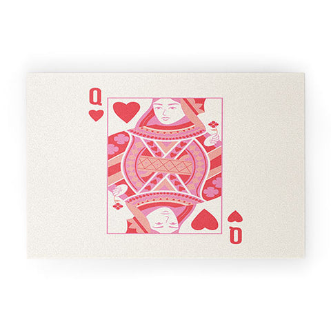 April Lane Art Queen of Hearts II Welcome Mat