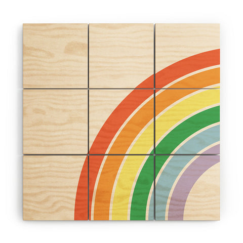 April Lane Art Rainbow III Wood Wall Mural