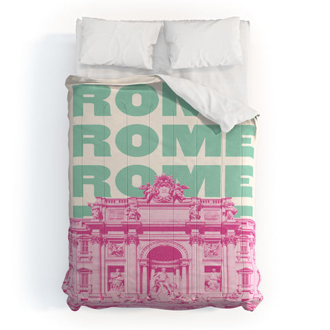 April Lane Art Rome Trevi Fountain Comforter