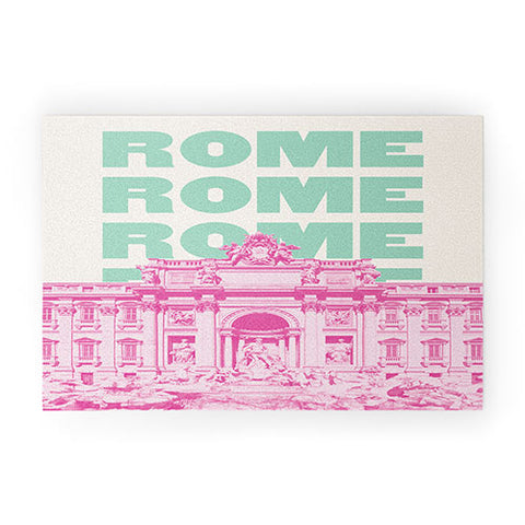 April Lane Art Rome Trevi Fountain Welcome Mat