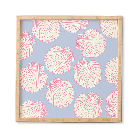 April Lane Art Seashell Pattern Framed Wall Art