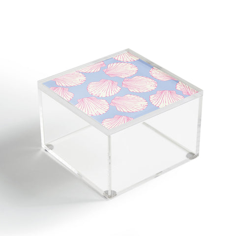 April Lane Art Seashell Pattern Acrylic Box