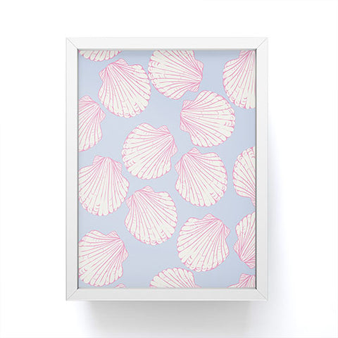 April Lane Art Seashell Pattern Framed Mini Art Print