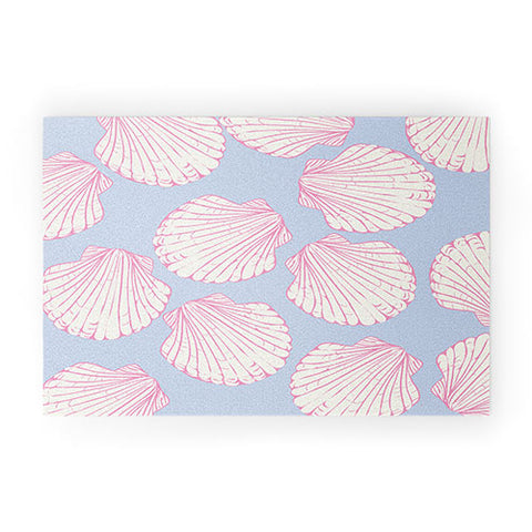 April Lane Art Seashell Pattern Welcome Mat