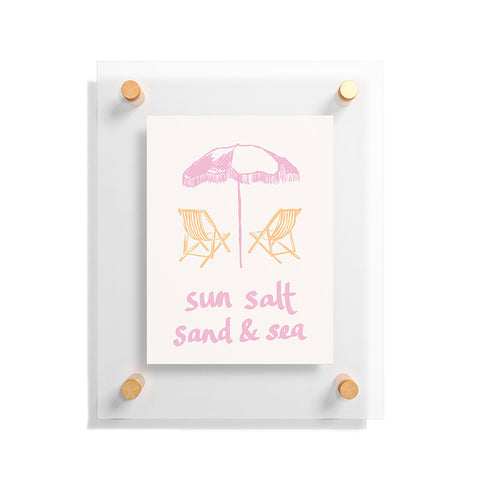 April Lane Art Sun Salt Sand Sea Floating Acrylic Print