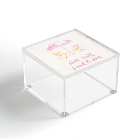 April Lane Art Sun Salt Sand Sea Acrylic Box
