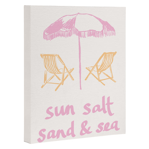 April Lane Art Sun Salt Sand Sea Art Canvas