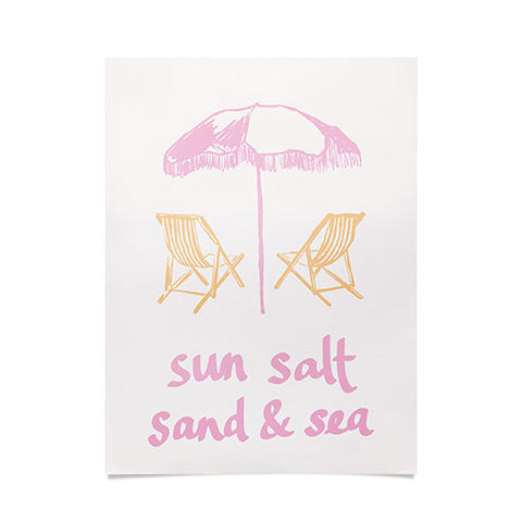 April Lane Art Sun Salt Sand Sea Poster
