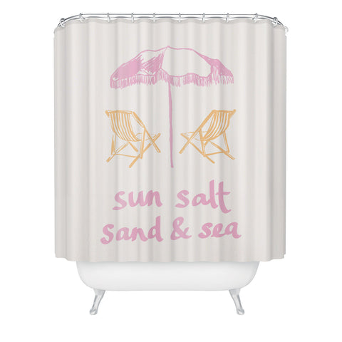 April Lane Art Sun Salt Sand Sea Shower Curtain