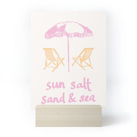 April Lane Art Sun Salt Sand Sea Mini Art Print