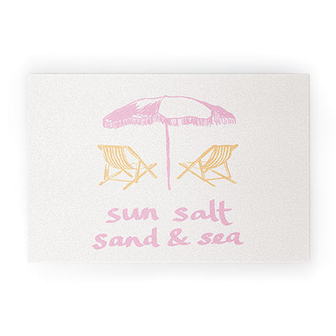 April Lane Art Sun Salt Sand Sea Welcome Mat