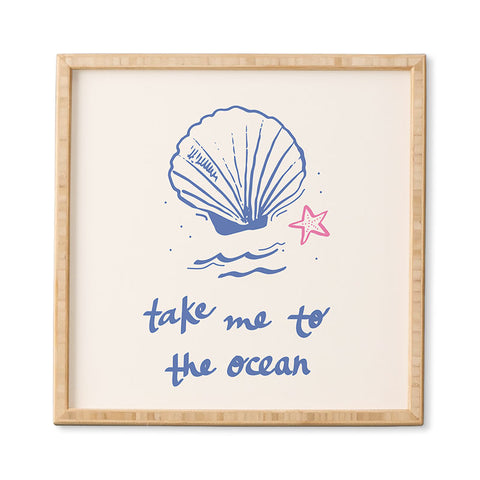 April Lane Art Take Me to the Ocean Framed Wall Art