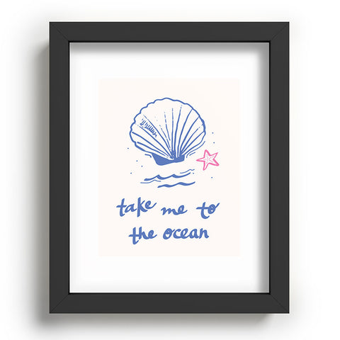 April Lane Art Take Me to the Ocean Recessed Framing Rectangle
