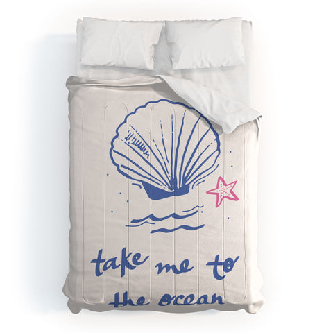 April Lane Art Take Me to the Ocean Comforter