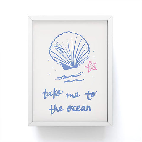 April Lane Art Take Me to the Ocean Framed Mini Art Print
