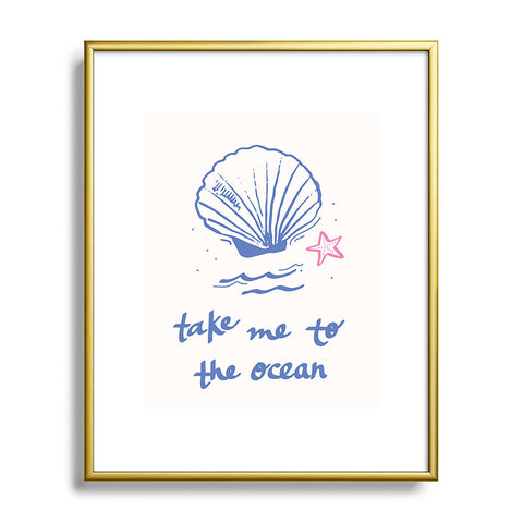 April Lane Art Take Me to the Ocean Metal Framed Art Print