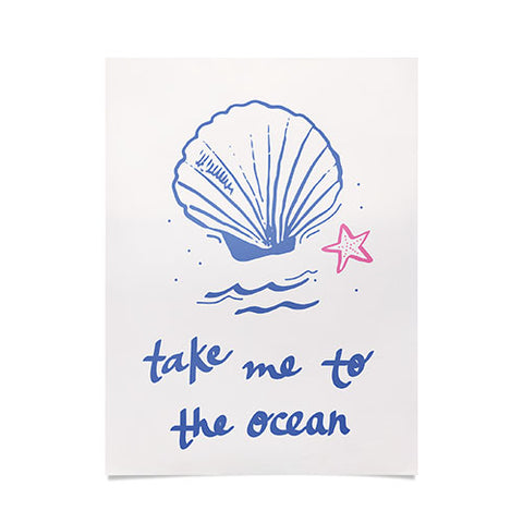 April Lane Art Take Me to the Ocean Poster