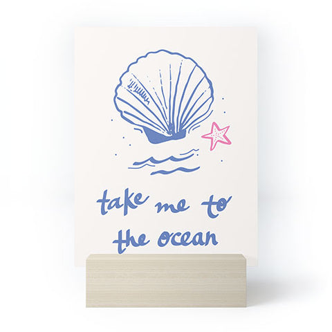 April Lane Art Take Me to the Ocean Mini Art Print
