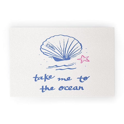 April Lane Art Take Me to the Ocean Welcome Mat
