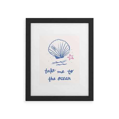 April Lane Art Take Me to the Ocean Framed Art Print