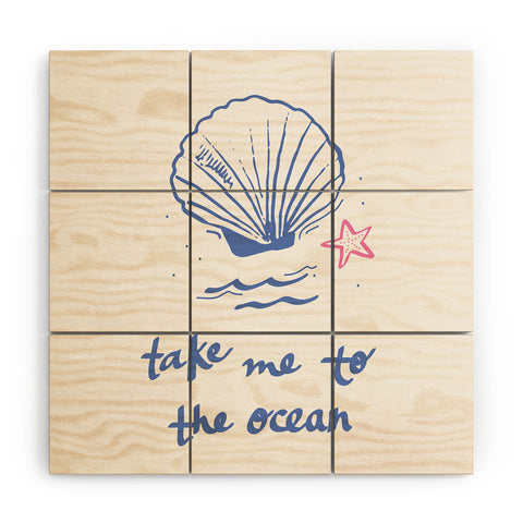 April Lane Art Take Me to the Ocean Wood Wall Mural
