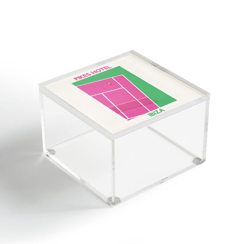 April Lane Art Tennis Court Ibiza Acrylic Box