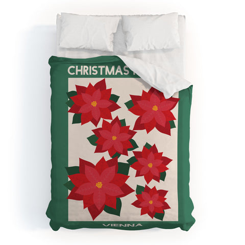 April Lane Art Vienna Christmas Market Duvet Cover