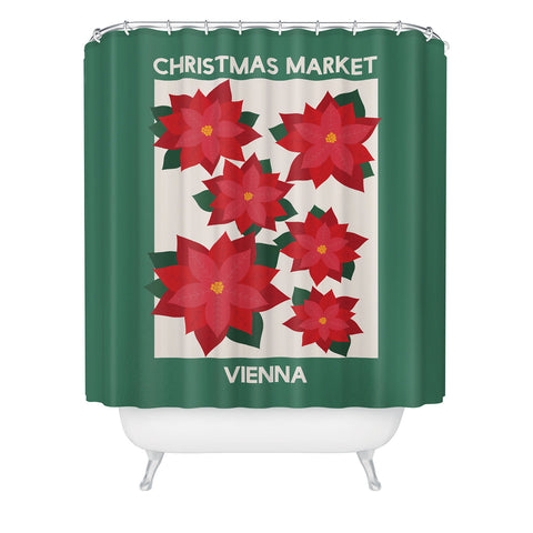 April Lane Art Vienna Christmas Market Shower Curtain