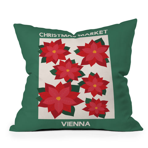 April Lane Art Vienna Christmas Market Throw Pillow