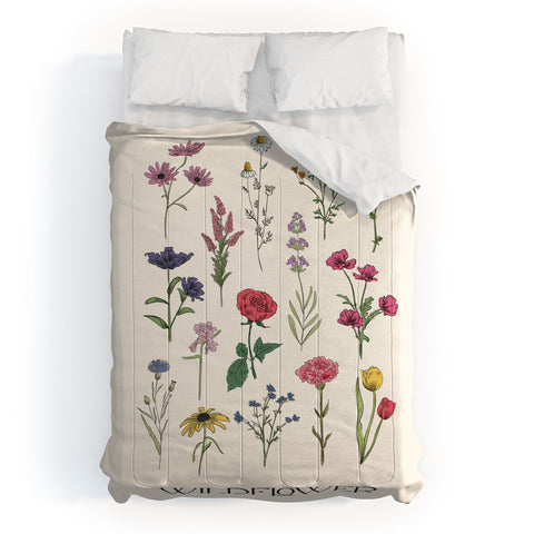 April Lane Art Wildflower I Comforter