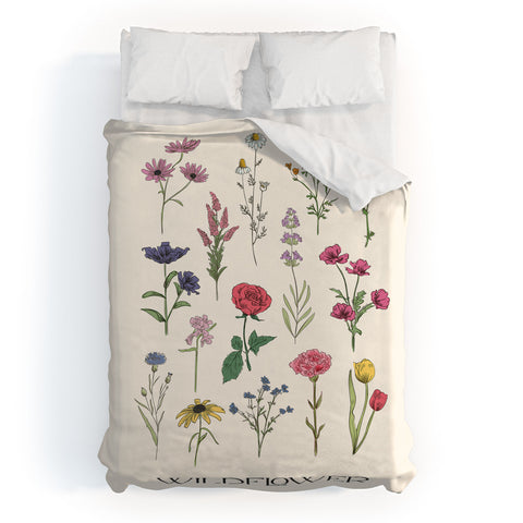 April Lane Art Wildflower I Duvet Cover