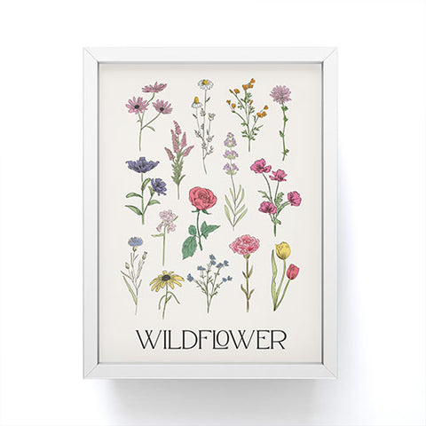 April Lane Art Wildflower I Framed Mini Art Print