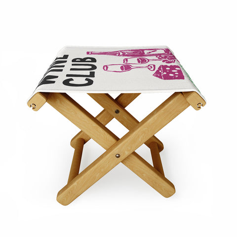April Lane Art Wine Club Folding Stool