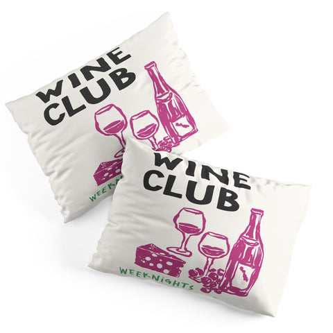 April Lane Art Wine Club Pillow Shams