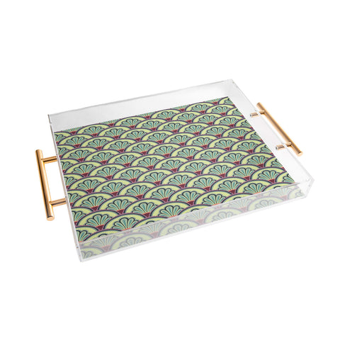 Arcturus Floral Sunburst Acrylic Tray