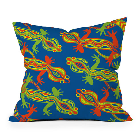 Arcturus Gecko Outdoor Throw Pillow