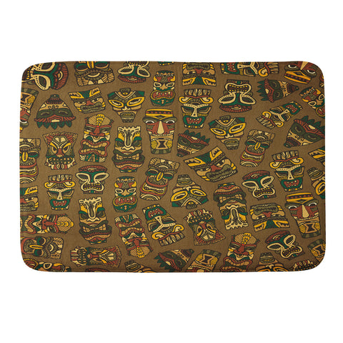 Arcturus Tiki Masks Memory Foam Bath Mat