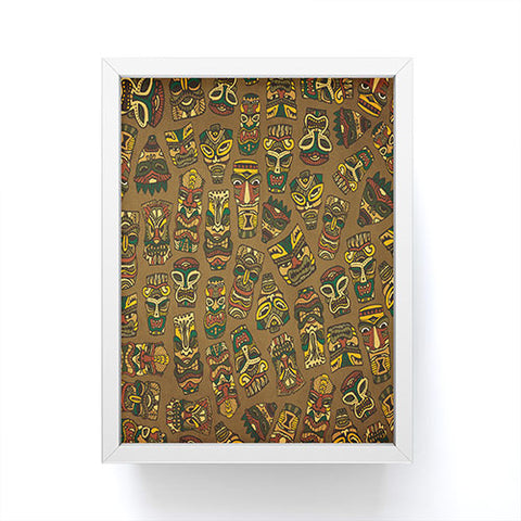 Arcturus Tiki Masks Framed Mini Art Print