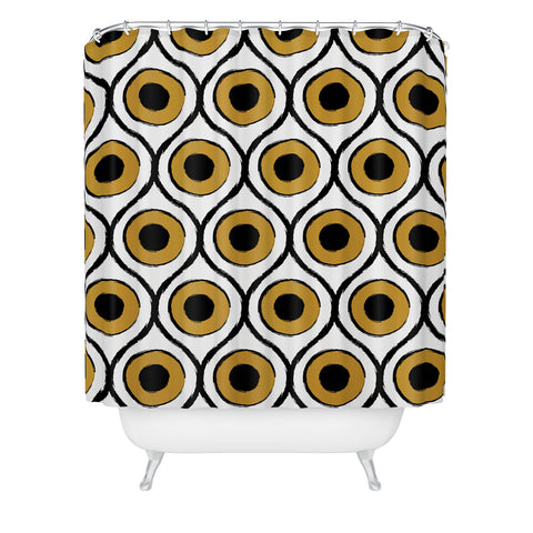 Art Heart Home and Fashion Vintage Bohemian Eyes Minimal Shower Curtain